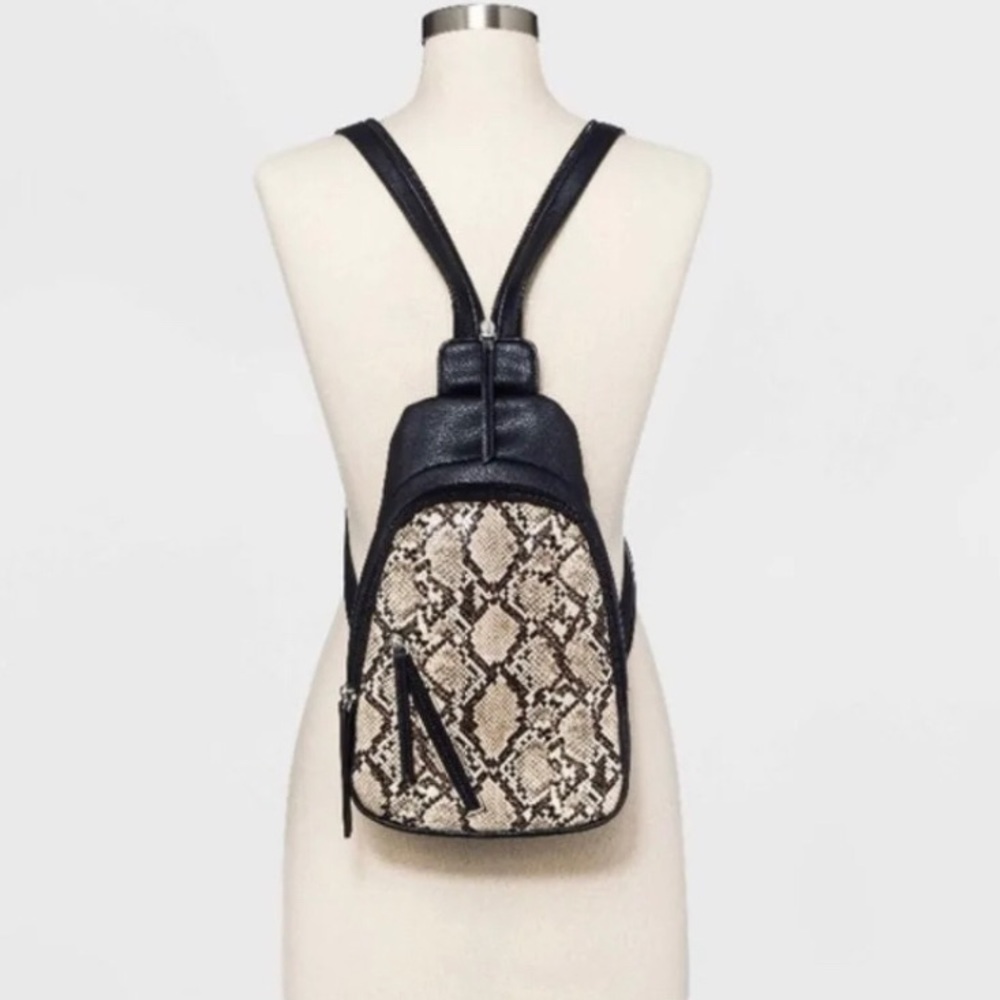 NWT Wild Fable Snake Print Sling Pack Backpack